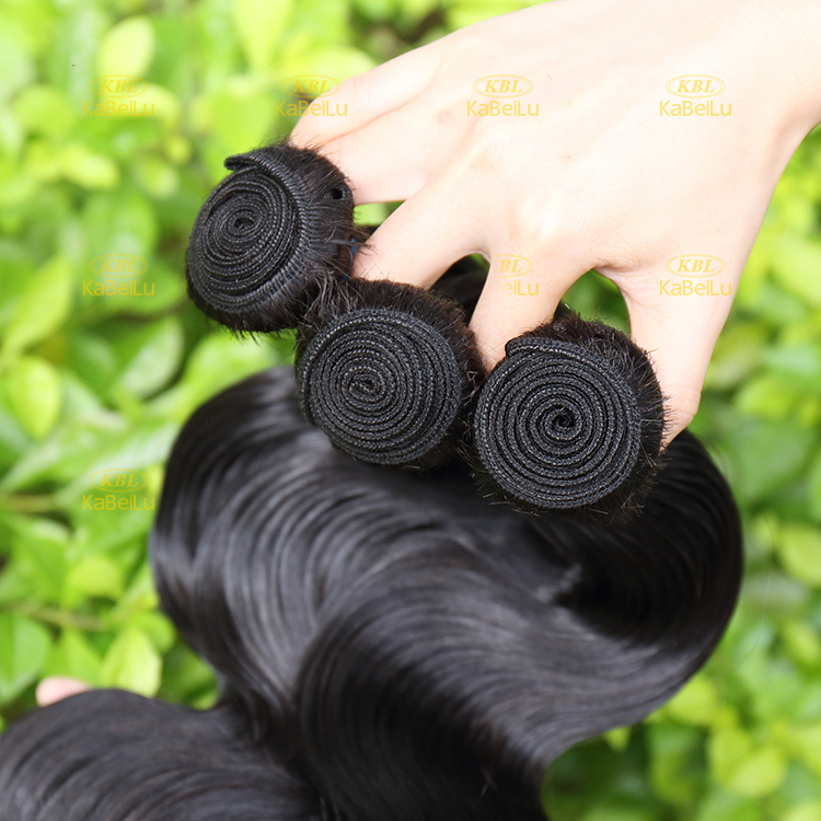 KBL 100% virgin brazilian hair bundles with cuticle aligned hair body wave