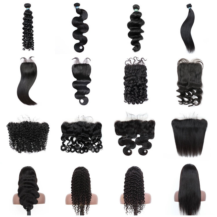 Wholesale brazilian human virign curly bundles hair 12-30 inches 