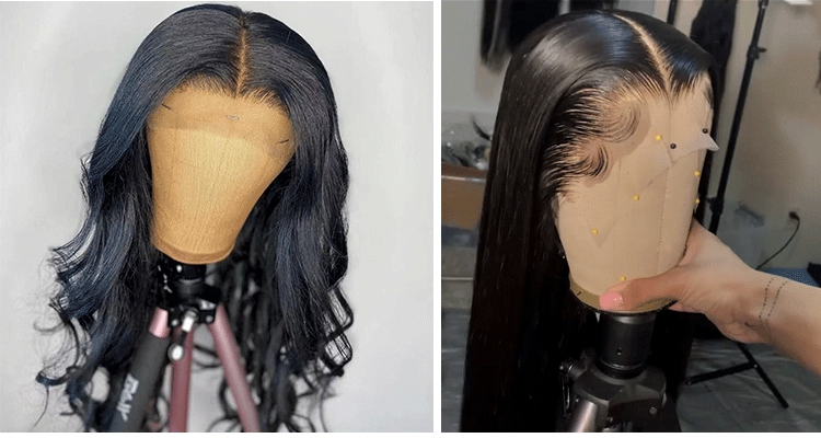 Pre-plucked 5 by 5 transparent lace closure virgin brazilian hair body wave