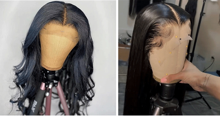 Pre-plucked 5 by 5 transparent lace closure virgin brazilian hair deep wave