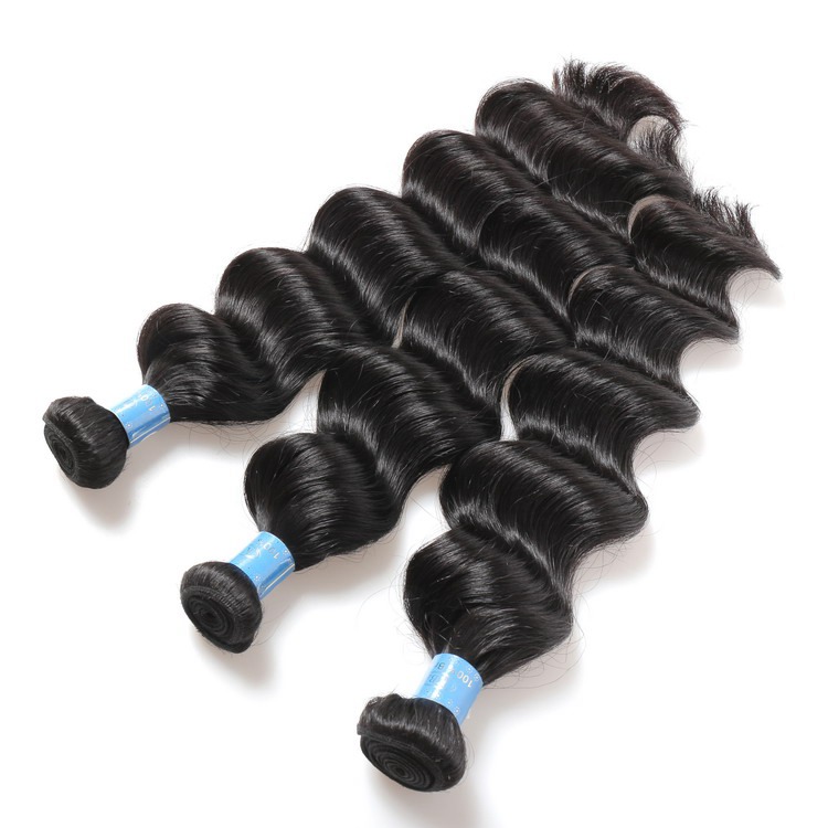 Kbl hair factory wholesale virgin raw brazilian hair loose wave bundles with cuticle aligned hair loose wave bundles