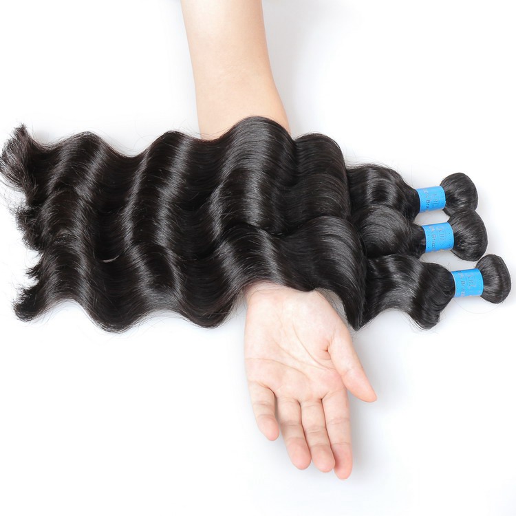 Kbl hair factory wholesale virgin raw brazilian hair loose wave bundles with cuticle aligned hair loose wave bundles
