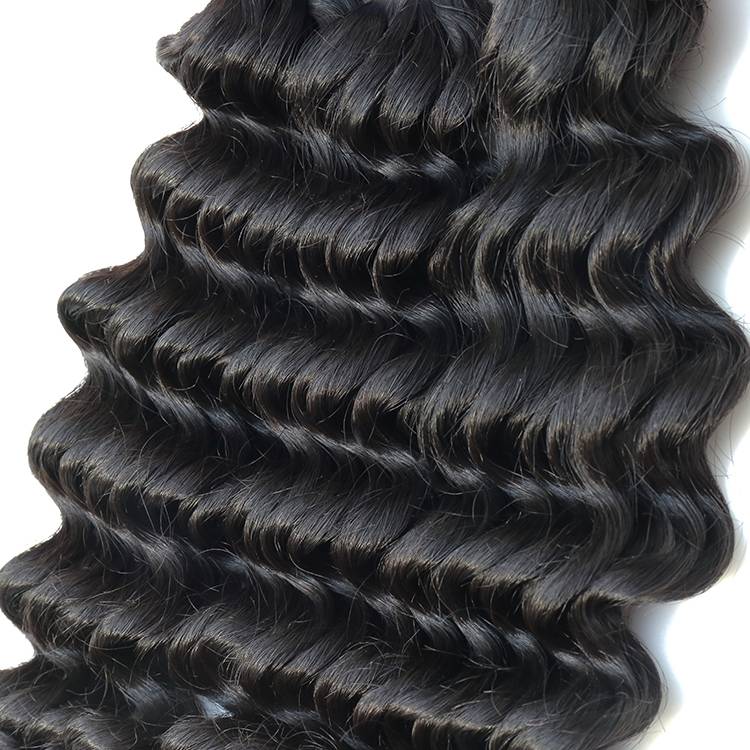 Wholesale 8-50 inch deep wave 100% raw virgin brazilian bundles hair vendors