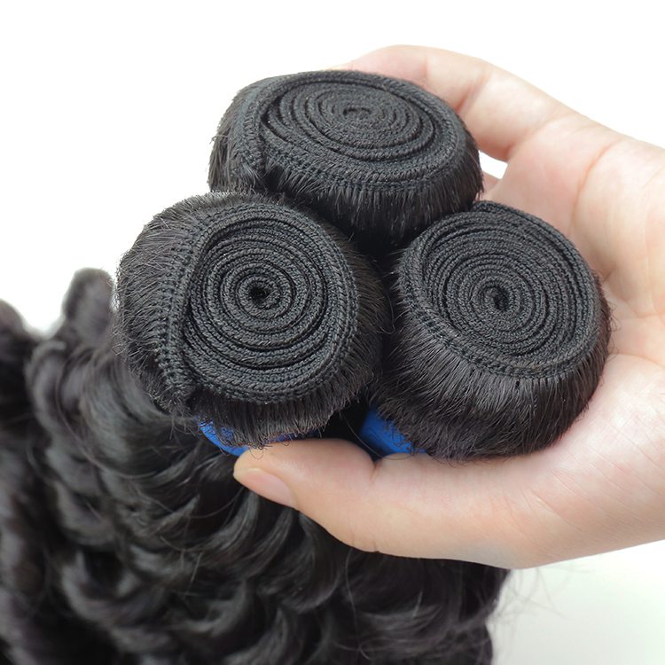 Wholesale 8-50 inch deep wave 100% raw virgin brazilian bundles hair vendors