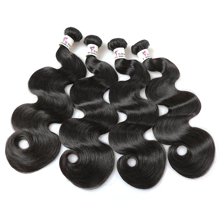 T1 Brazilian virgin hair bundles body wave 12-26 inches natural color