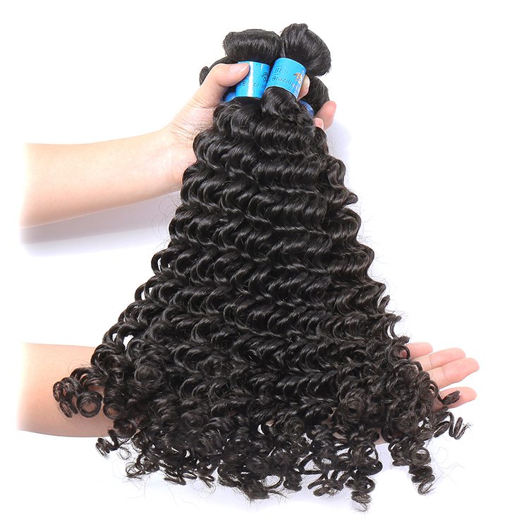 Wholesale brazilian human virign curly bundles hair 12-30 inches