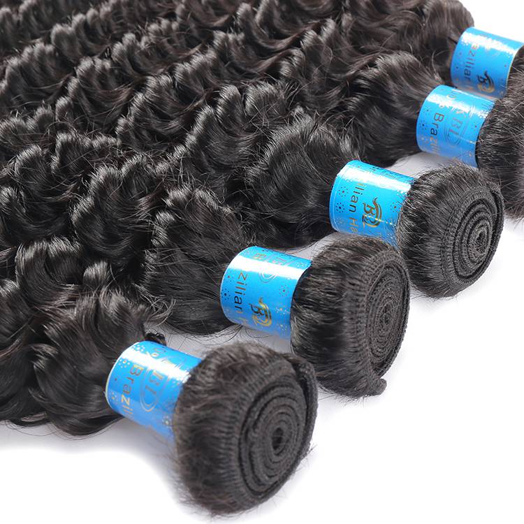 Wholesale brazilian human virign curly bundles hair 12-30 inches