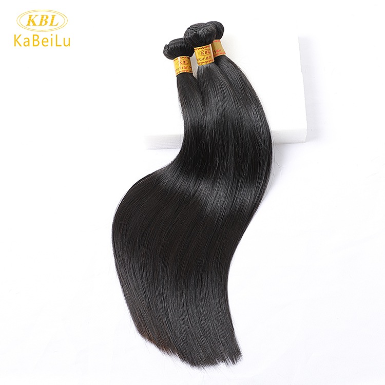 KBL peruvian human hair extenion straight hair weave 12-26 inches