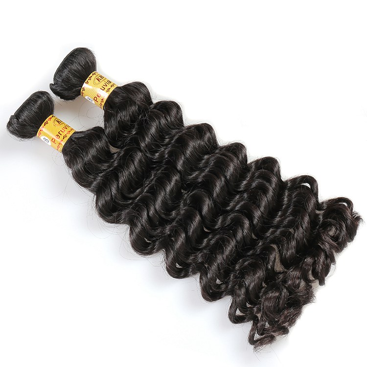 KBL Wholesale 100 Peruvian virgin Hair bundles Natural color deep wave