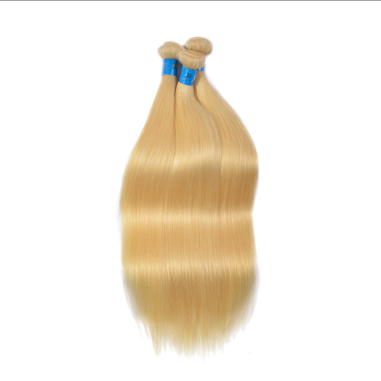 100 Virgin plastinum blonde hair 613 color