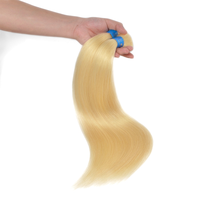 100 Virgin plastinum blonde hair 613 color