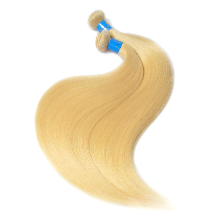 100 Virgin plastinum blonde hair 613 color