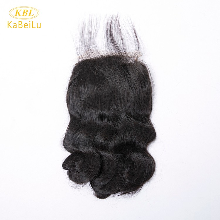 Wholesalle 5*5 pre-plucked lace closure loose wave