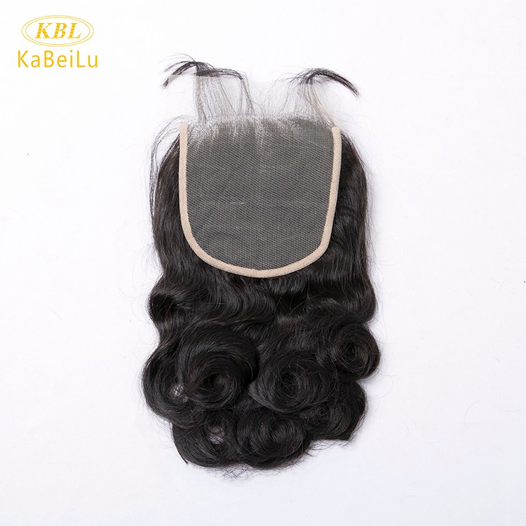 Wholesalle 5*5 pre-plucked lace closure loose wave