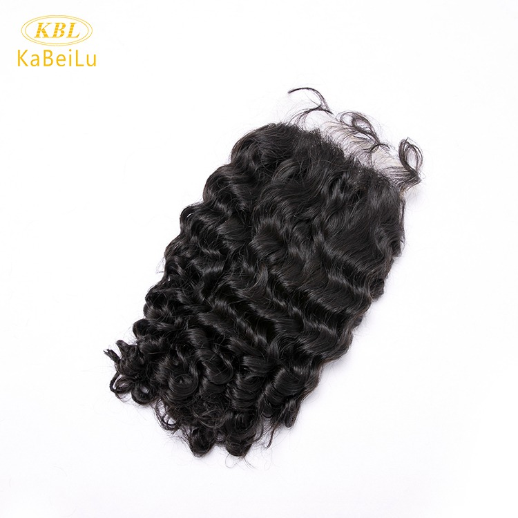 Pre-plucked 5 by 5 Invisible HD lace closure virgin brazilian hair deep wave