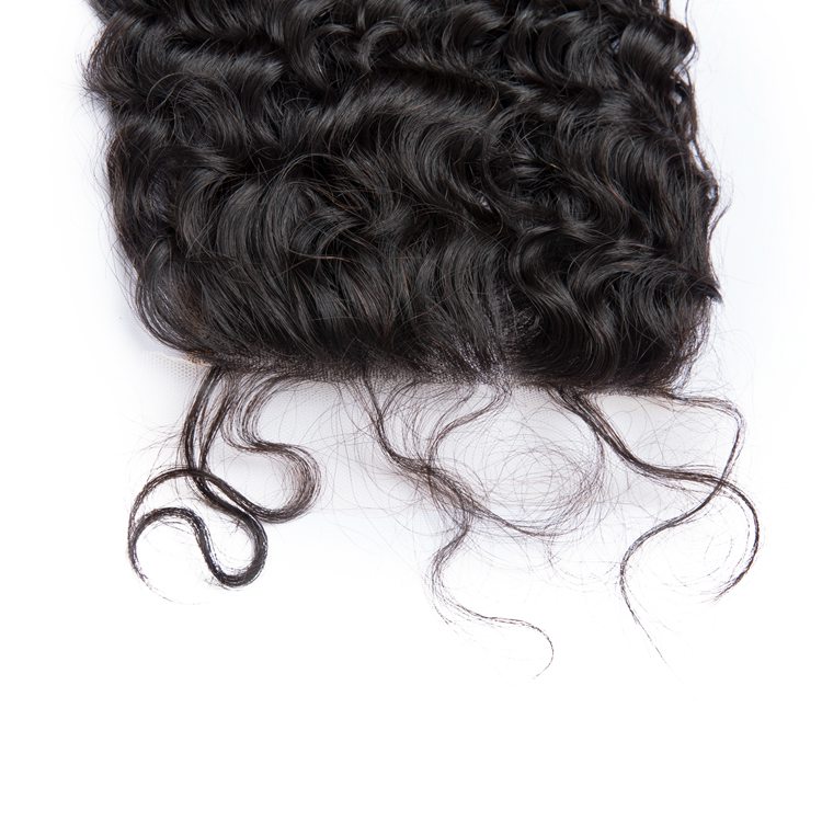 Kabeilu hair brazilian raw hair swiss lace Closure 5x5 Pre-Plucked deep wave