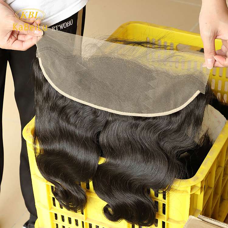 13x5 Lace frontal Virgin Human Hair Natural Hairline body wave