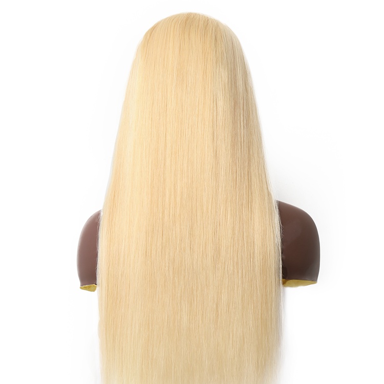 613# Platinum Blonde 13x6 front lace wigs in transparnt lace with baby hair