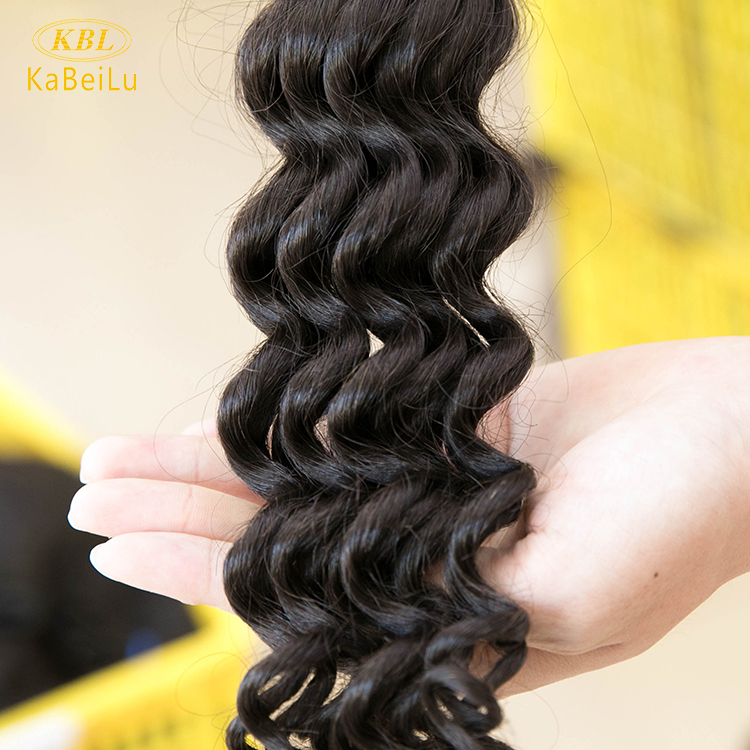 KBL hair vendors brazilian human hair extension cuticle aligned virgin hair deep wave hair bundles