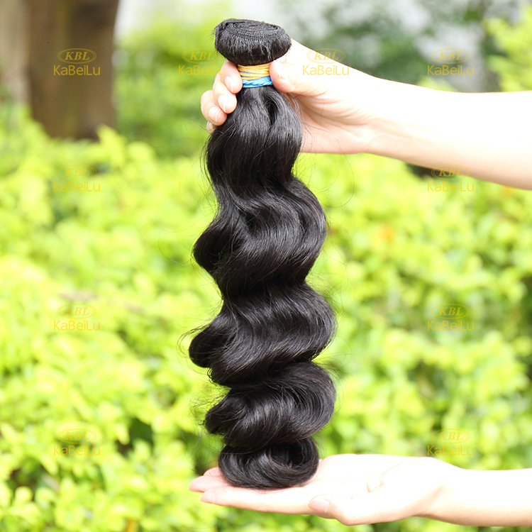 KBL 100% unprocessed brazilian virgin hair wholesale loose wave bundles