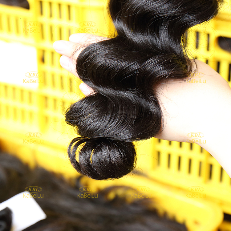 KBL 100% unprocessed brazilian virgin hair wholesale loose wave bundles
