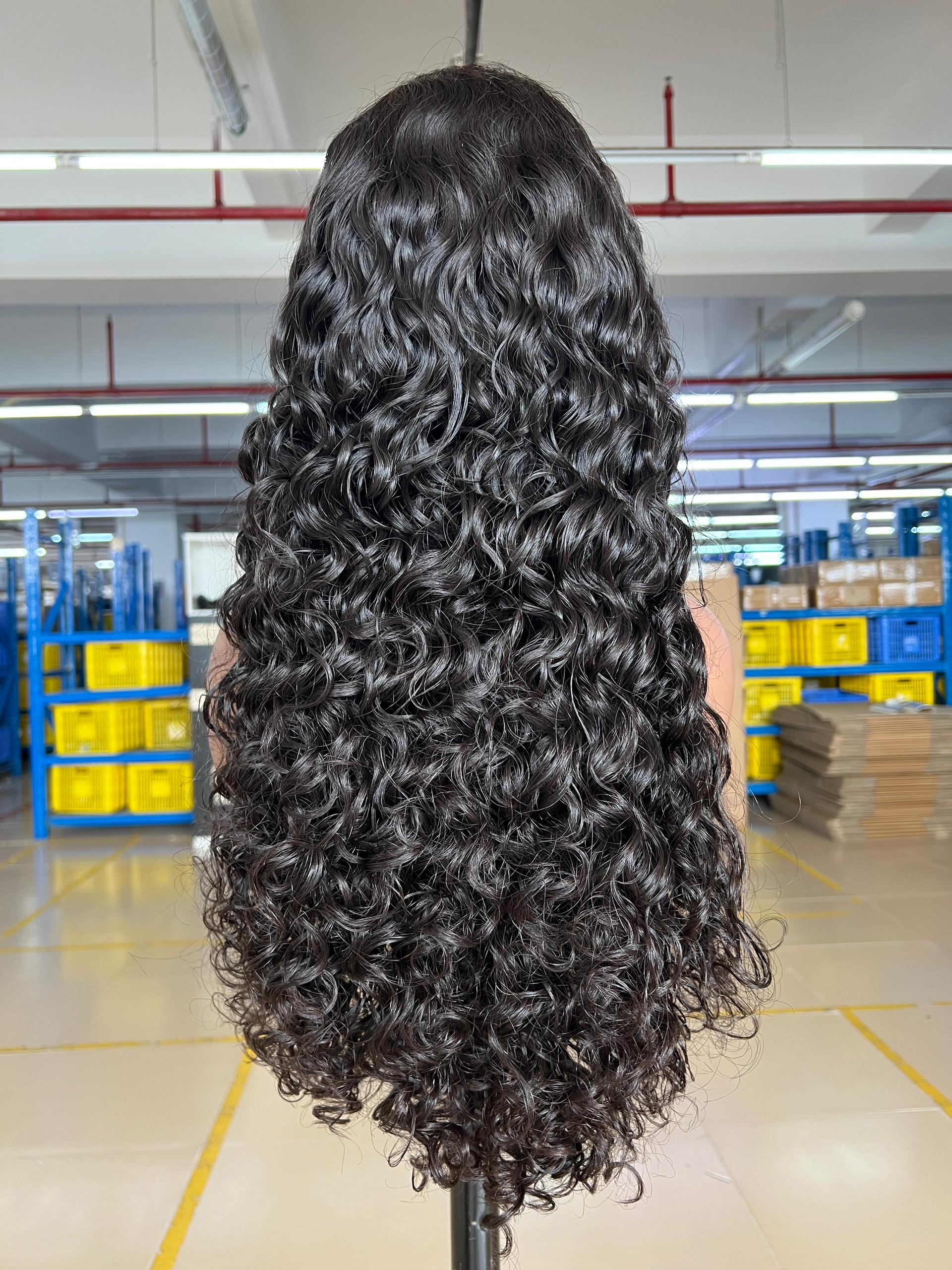 T1 Top tier hair deep wave bundle with closure make into wig