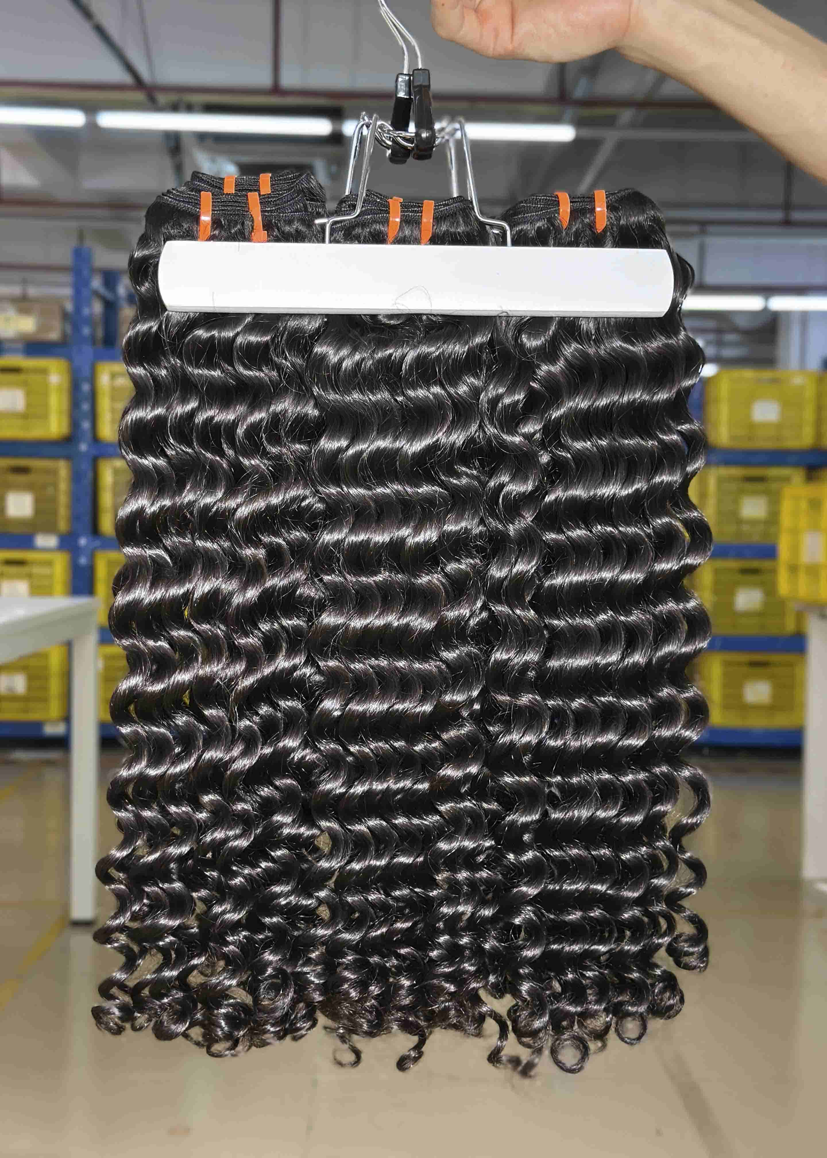 super double drawn thai hair bundles -  deep wave