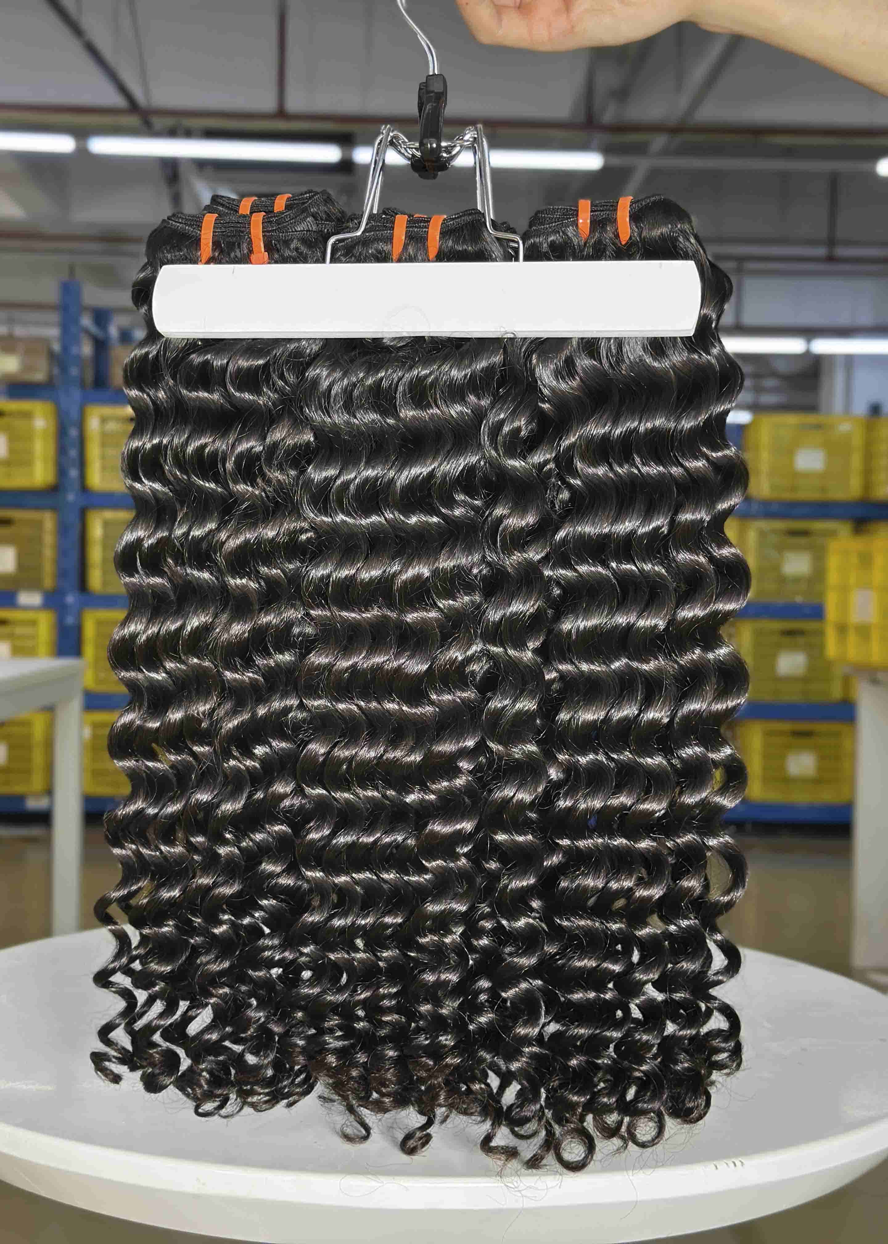 burmese wavy double drawn thai hair bundle