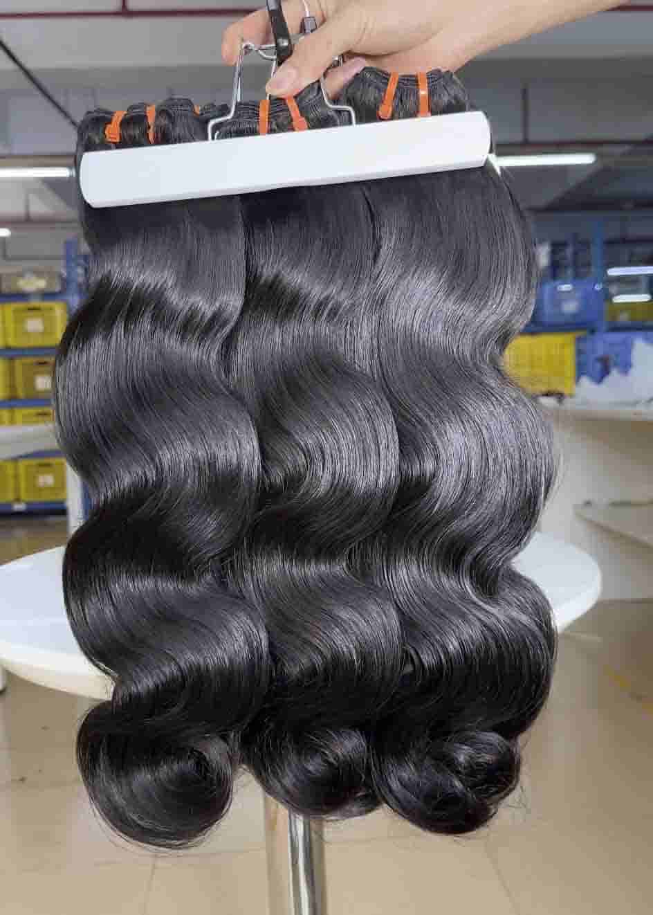 burmese wavy double drawn thai hair bundle